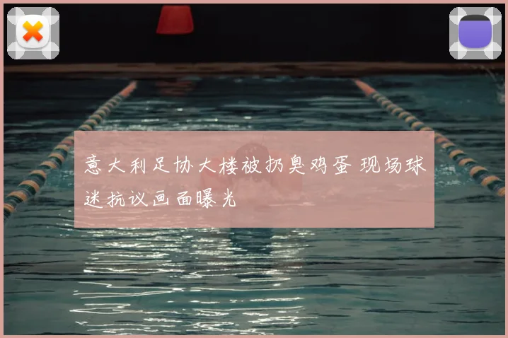 意大利足协大楼被扔臭鸡蛋 现场球迷抗议画面曝光